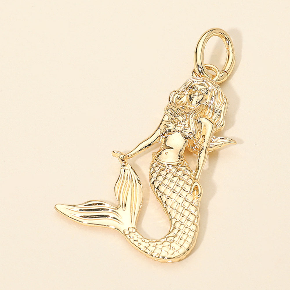Madeline Love Gold Mermaid Pendant Charm - Bags & Wallets