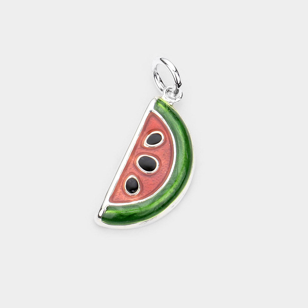 Madeline Love Multi Enamel Metal Watermelon Pendant - Pendant Sets