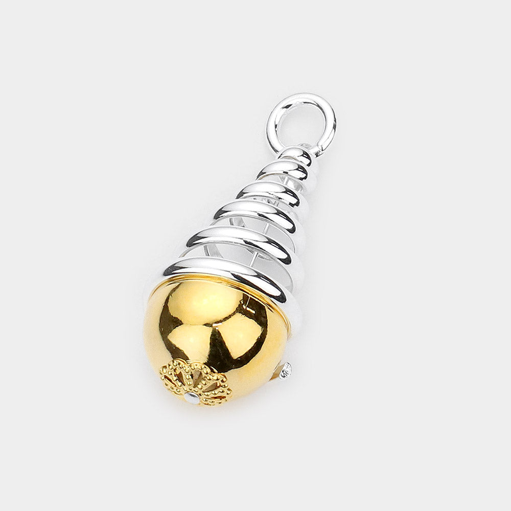 Madeline Love Two Tone Swirl Metal Pendant - Pendant Sets