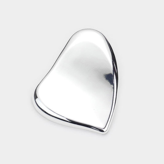 Madeline Love Rhodium Abstract Metal Pendant - Pendant Sets