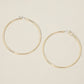 Madeline Love Gold Gold Dipped Classic Pin Catch Hoop Earrings