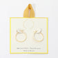 Madeline Love Gold 18K Gold Filled Pin Catch Skinny Hoop Earrings - desc