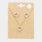 CZ Heart Pendant Necklace