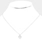CZ Heart Pendant Necklace