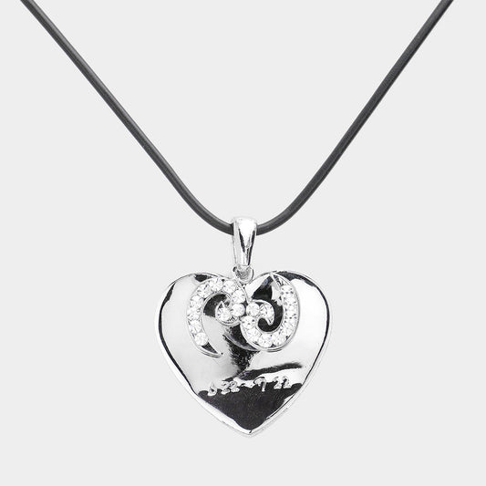Madeline Love Silver Cancer- Zodiac Heart Layered Pendant Necklace - Necklaces