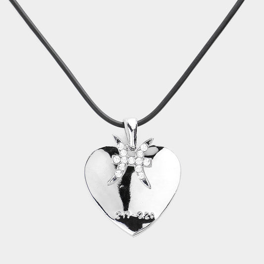 Madeline Love Silver Pisces - Zodiac Heart Layered Pendant Necklace - Necklaces