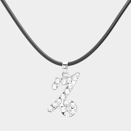 Madeline Love Silver Capricorn - Stone Embellished Zodiac Pendant Necklace - Necklaces