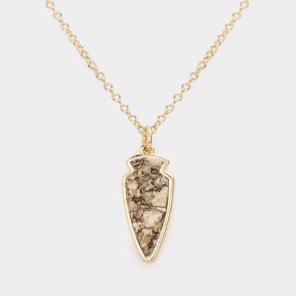 Madeline Love Brown Arrow Pendant Necklace - Necklaces