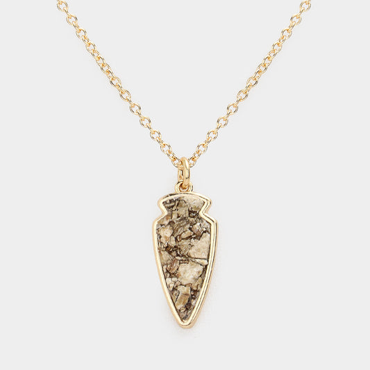 Madeline Love Brown Arrow Pendant Necklace - Necklaces