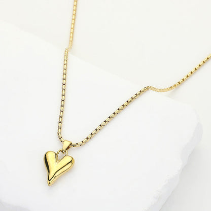 SECRET BOX_Stainless Steel Heart Pendant Necklace