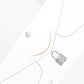 LOVE White Gold Dipped Metal Lock Pendant Necklace