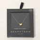 Madeline Love Gold SECRET BOX_14K Gold Dipped Heart Pendant Necklace - Hair Accessories - desc