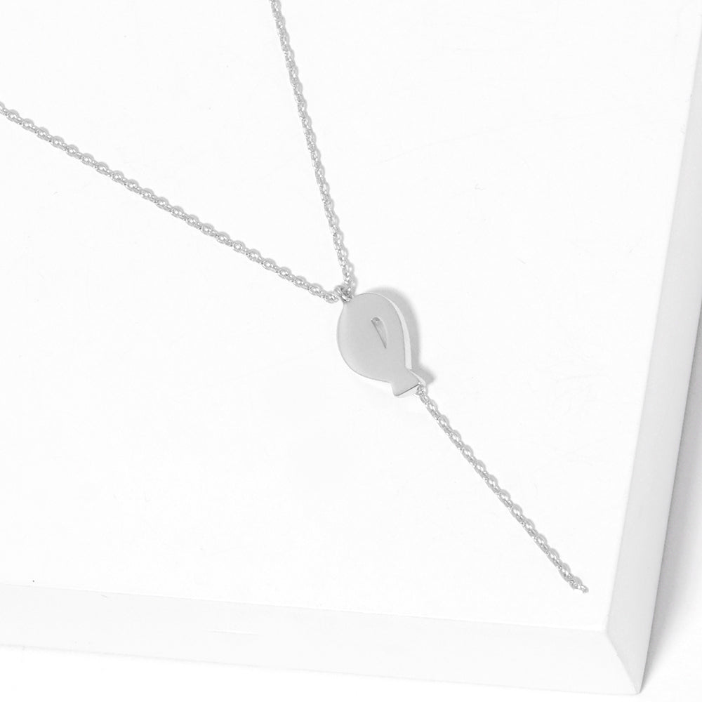 Madeline Love Rhodium Gold Dipped Mini Balloon Pendant Y Necklace - Necklaces