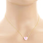 Soul Mate Message Heart Pendant Necklace - Pink - Necklaces
