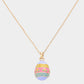 Madeline Love Gold, Multi Enamel Easter Egg Pendant Necklace - Hair Accessories - extra