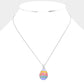 Madeline Love Multi, Silver Enamel Easter Egg Pendant Necklace - Hair Accessories - desc