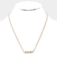 LOVE Metal Cube Pendant Necklace