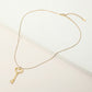 Madeline Love Gold Stainless Steel Heart Key Pendant Snake Chain Necklace - Hair Accessories - desc
