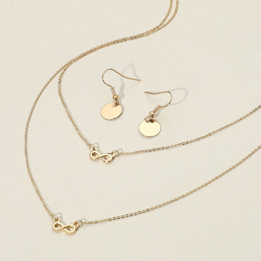 Madeline Love Gold Double Layer Infinity Pendant Necklace - Jewelry