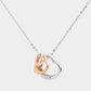 Triple Open Heart Pendant Necklace