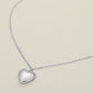 Madeline Love Rhodium Stainless Steel Heart Locket Pendant Necklace - Hair Accessories