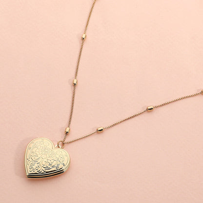 Heart Locket Pendant Necklace