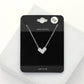 CZ Stone Paved Heart Pendant Necklace