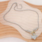 14K Gold Plated Two Tone CZ Stone Paved Heart Pendant Necklace - Two Tone - Necklaces
