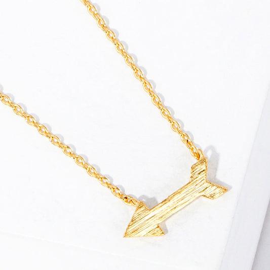 Madeline Love Gold Arrow Metal Pendant Necklaces