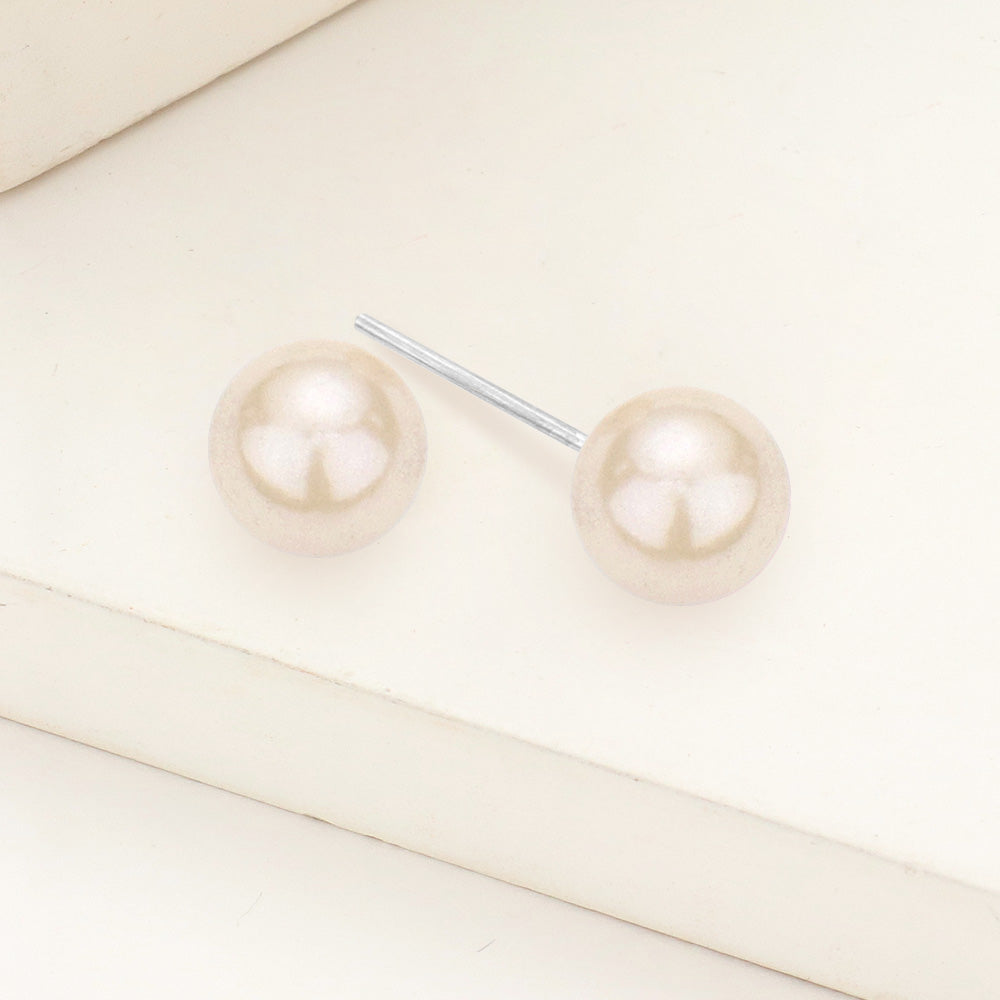Madeline Love Cream Pearl stud earrings