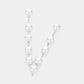 Madeline Love Silver Pearl Link Dropdown Earrings - desc