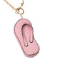 Faux Leather Flip-flop Mini Wristlet Bag Charm Coin Purse - Pink - Coin Purses