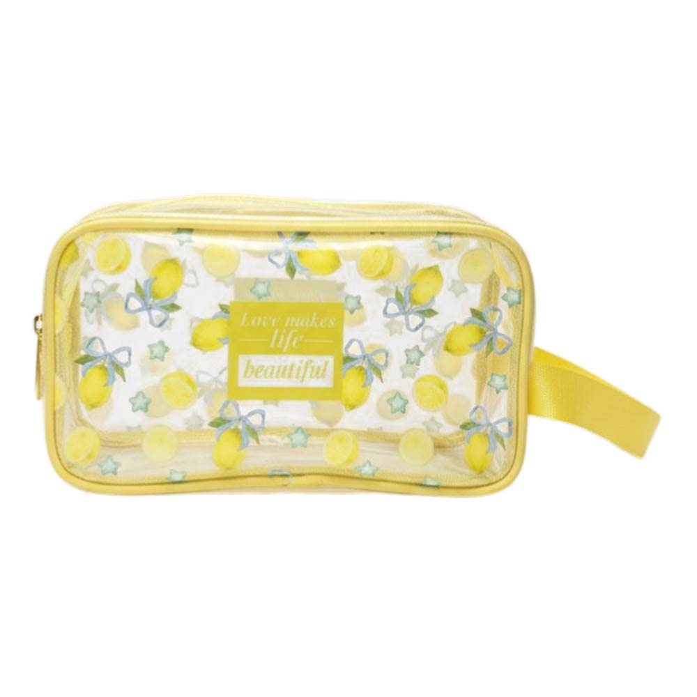 Madeline Love Assorted 12PCS - Fruit Pattern Print Clear Cosmetic Makeup Travel Organizer Pouch Bags - Jewelry - extra