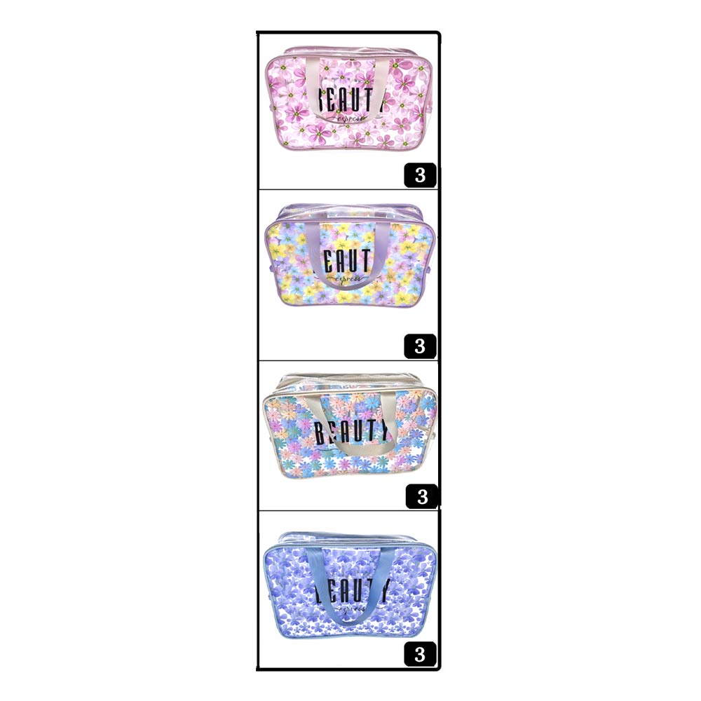 Madeline Love Assorted 12PCS - Beauty Express Message Flower Pattern Clear Shoulder Bags - Jewelry - desc