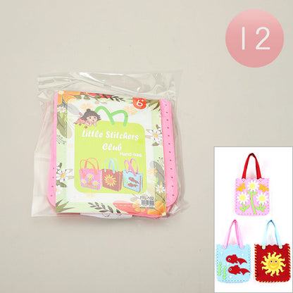 Madeline Love Assorted 12PCS - Little Stitchers DIY Felt Tote Bag Craft Kit for Kids