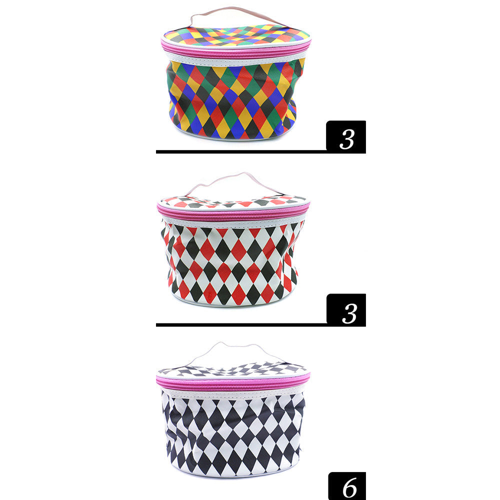 Madeline Love Assorted 12PCS - Diamond Patterned Cosmetic Pouch Bags - Beauty & Cosmetics - desc