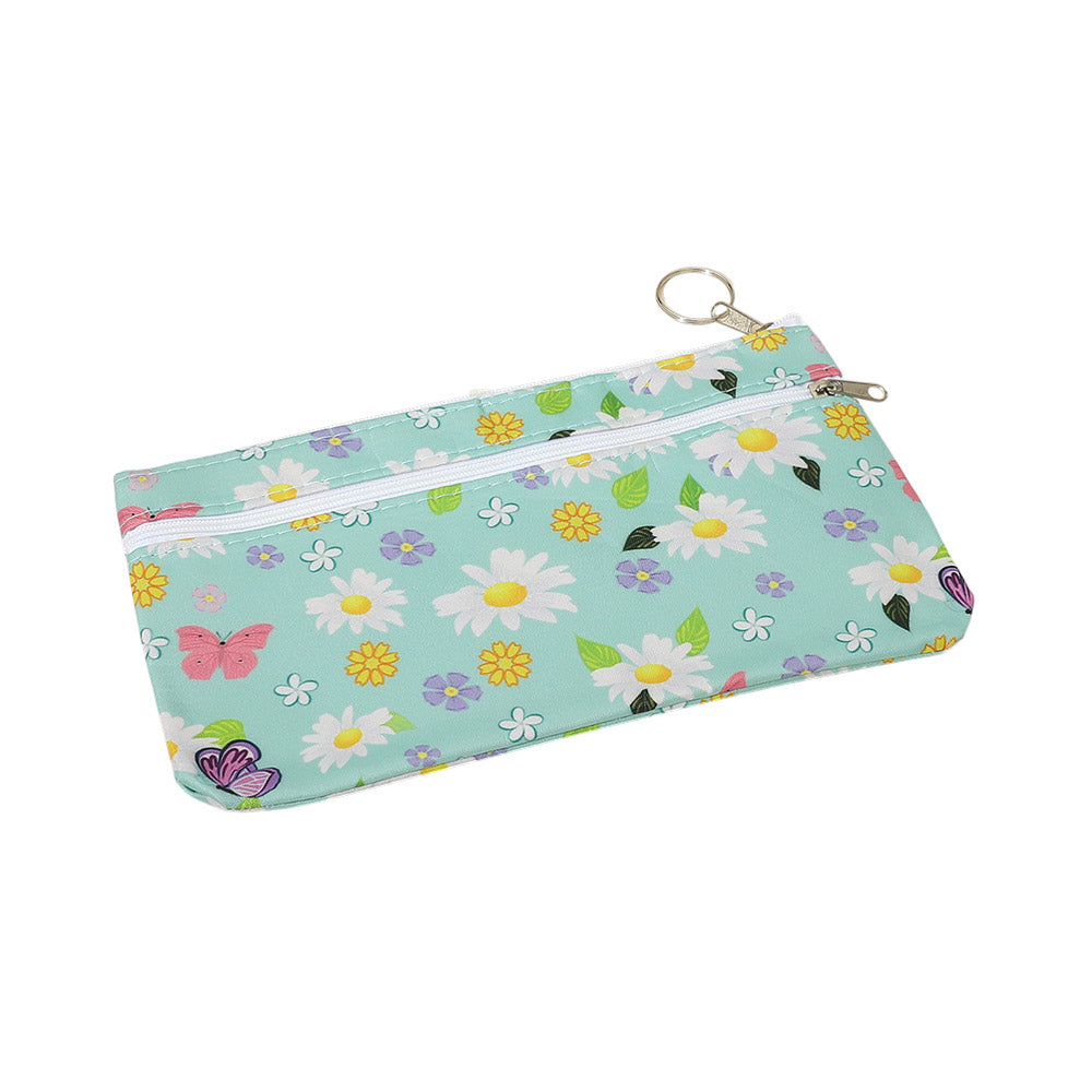 Madeline Love Assorted 12PCS - Floral Print Keychain Pencil Cases Mini Pouch Bags - Jewelry - extra