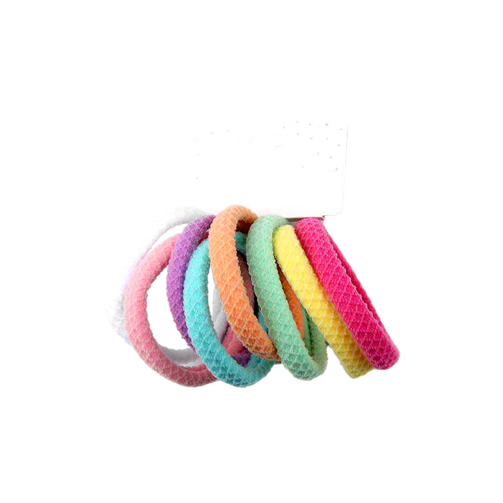 Madeline Love Assorted 12 SET OF 8 - Classic Elastic Hairband Set - Hair Accessories - extra