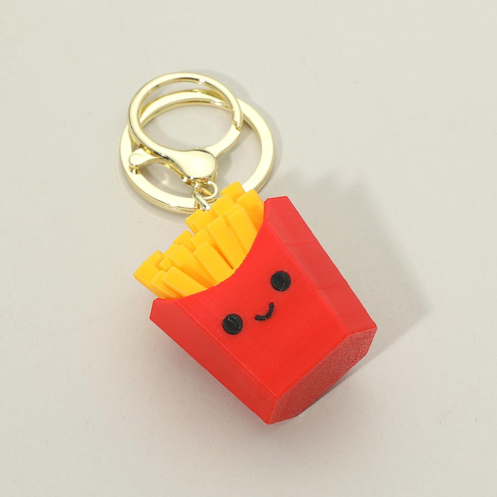 Madeline Love French Fries Clicker Fidget Bag Charm Keychains