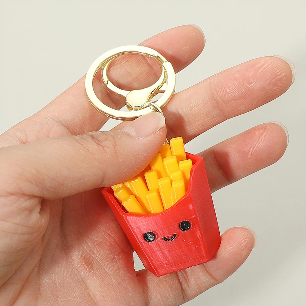 Madeline Love French Fries Clicker Fidget Bag Charm Keychains