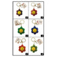 Madeline Love Daisy Flower Fidget Clicker Keycap Bag Charm Keychains