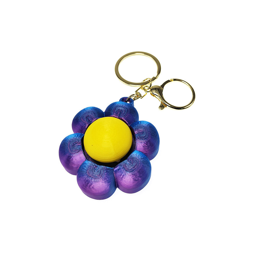 Madeline Love Daisy Flower Fidget Clicker Keycap Bag Charm Keychains