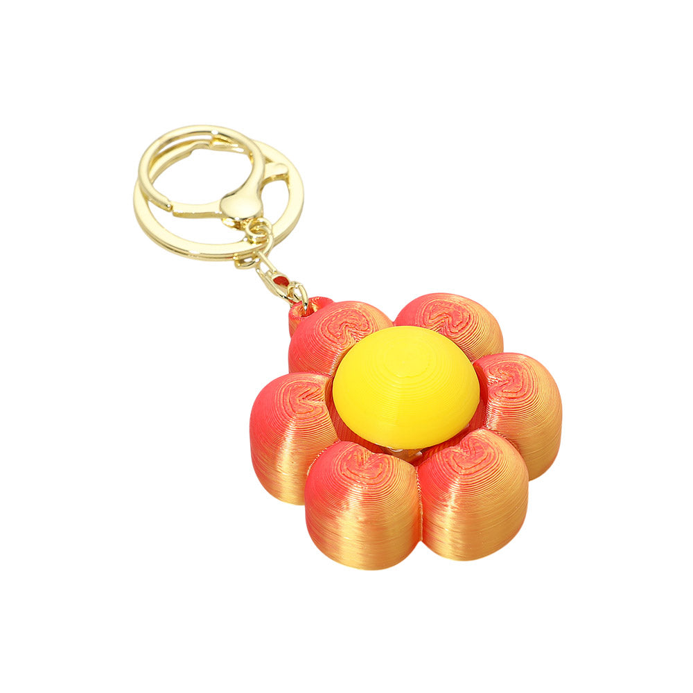 Madeline Love Daisy Flower Fidget Clicker Keycap Bag Charm Keychains