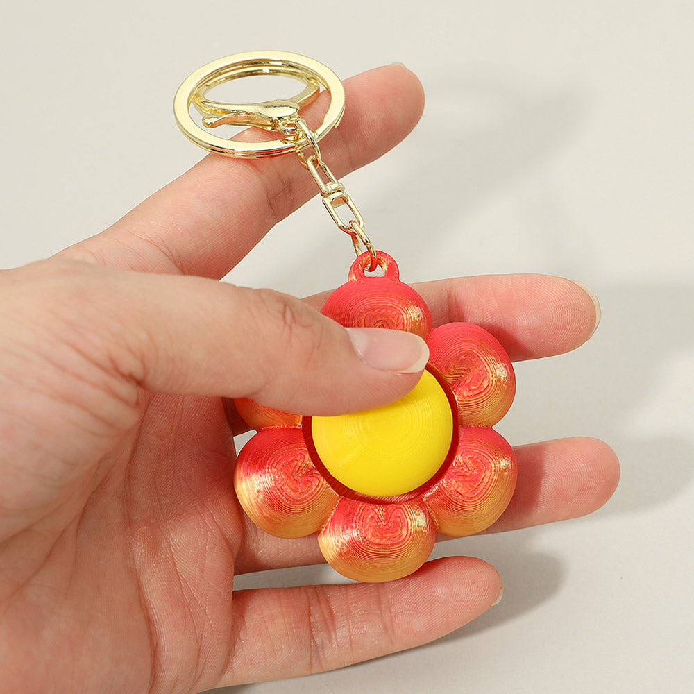 Madeline Love Daisy Flower Fidget Clicker Keycap Bag Charm Keychains