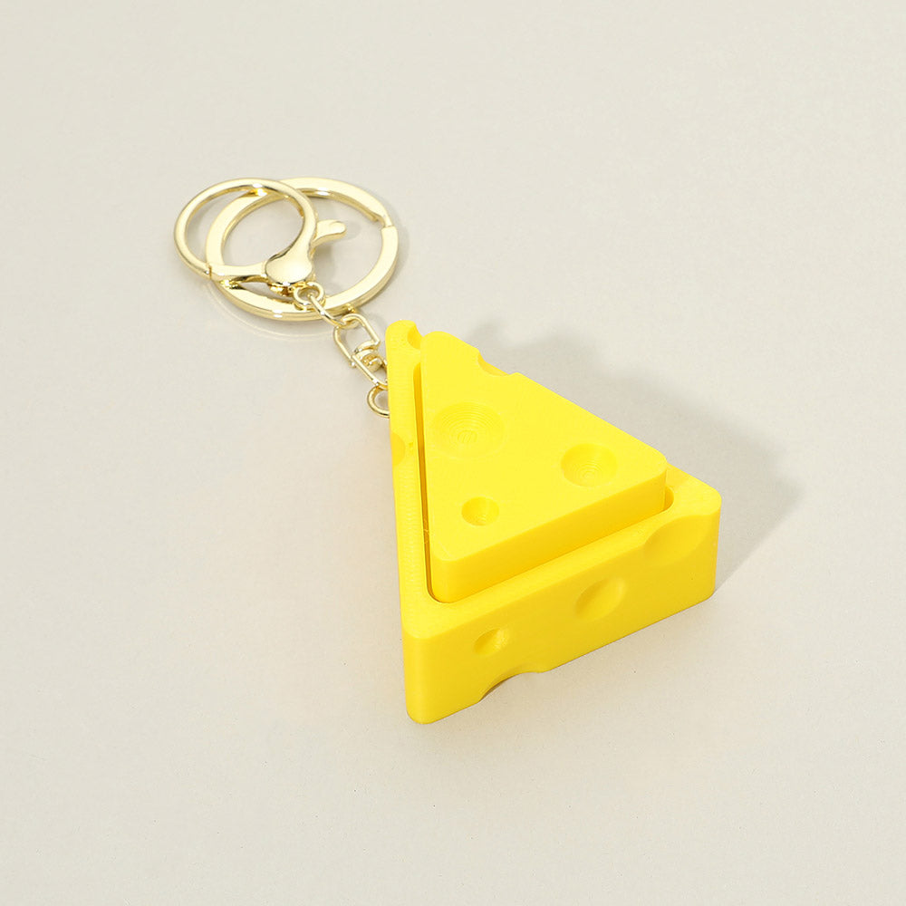 Madeline Love Cheese Wedge Fidget Clicker Keycap Bag Charm Keychains