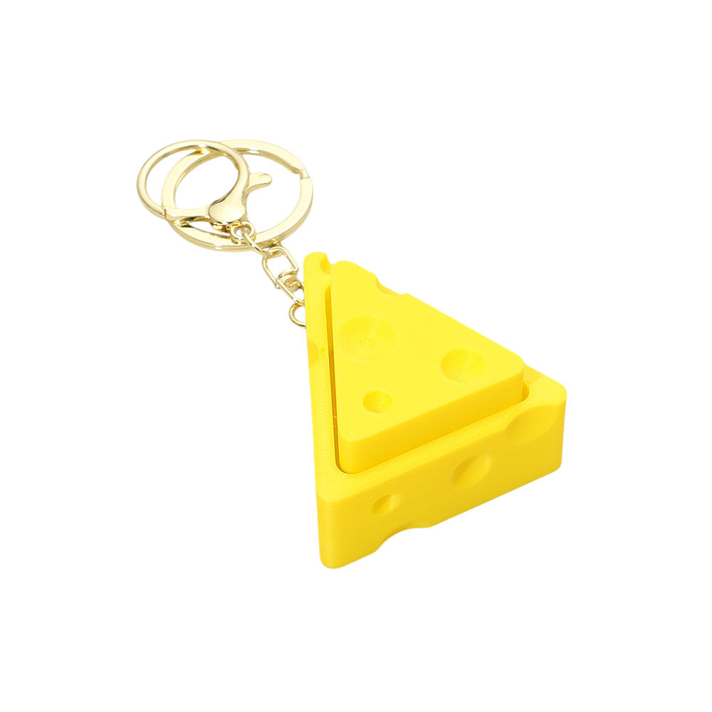 Madeline Love Cheese Wedge Fidget Clicker Keycap Bag Charm Keychains