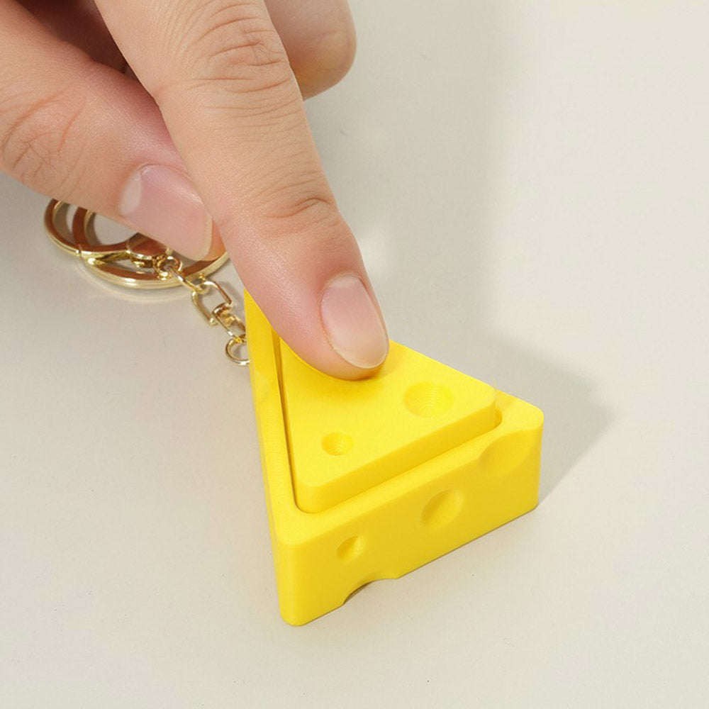 Madeline Love Cheese Wedge Fidget Clicker Keycap Bag Charm Keychains