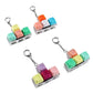 Madeline Love Light Up LED Four Key Mechanical Keyboard Switch Fidget Clicker Keychain Bag Charms