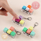 Madeline Love Light Up LED Four Key Mechanical Keyboard Switch Fidget Clicker Keychain Bag Charms