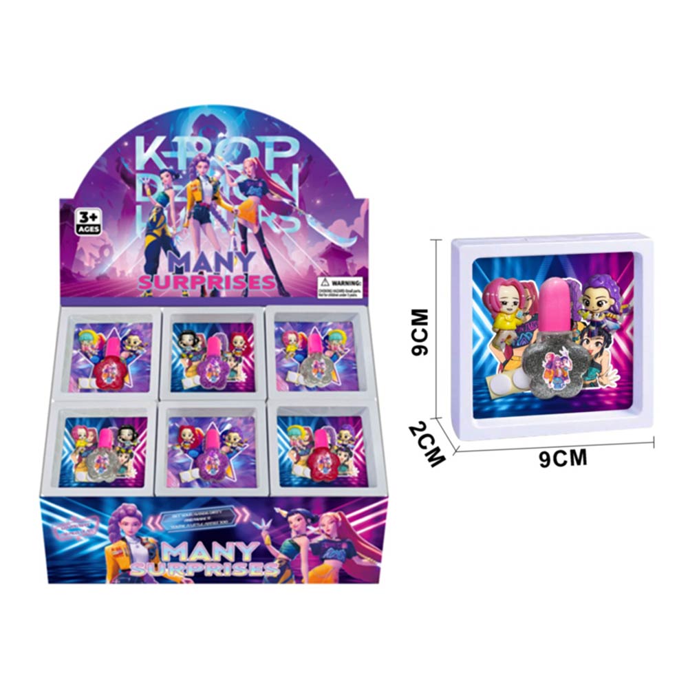 Madeline Love Assorted 24 SET OF 4 - Kpop Demon Hunters Charm and Glitter Nail Polish Set - Beauty & Cosmetics - desc